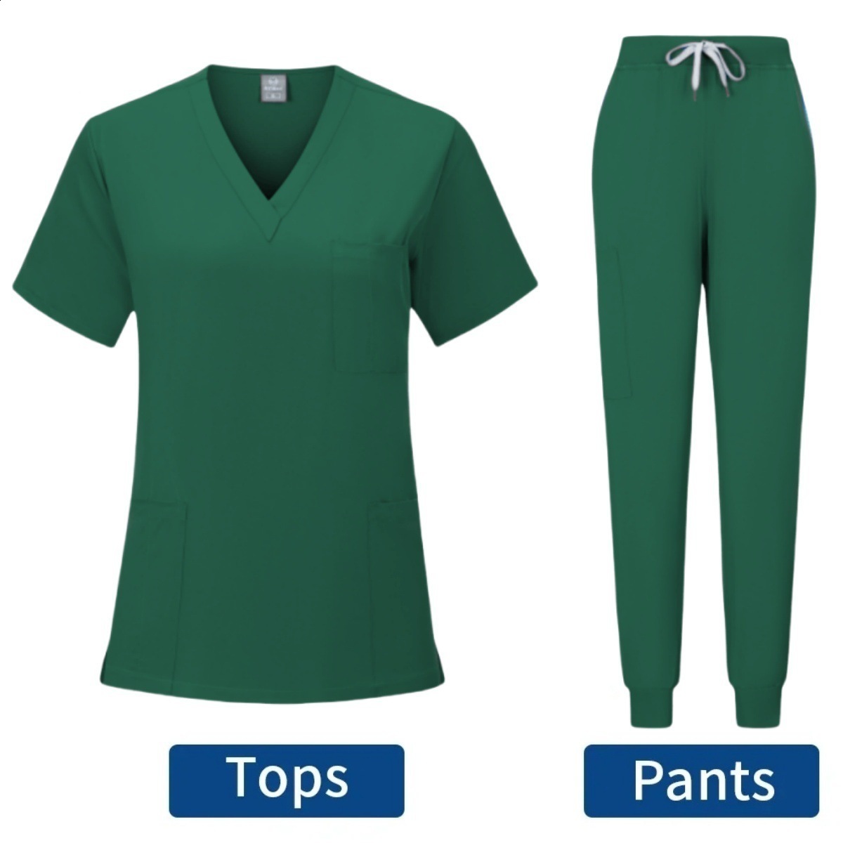 Slim Fit Scrubs Uniform Women Scrub Sets Nursing Accessories Hospital Surgery Gowns Dental Clinic Beauty Salon Workwear 240708