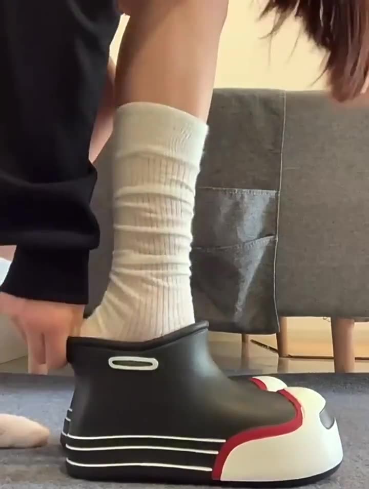 Rain Boots Women's New Waterproof Rubber Shoes Cute Rain Boots Comfortable Garden Work Shoes Kawaii Short Boot Botas