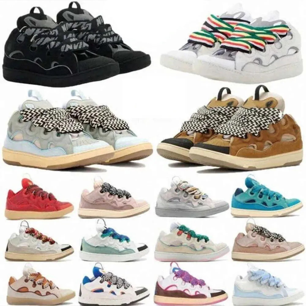 Men Women lanvim curb Casual Leather lanv1ns curb Sneakers Designer Running Shoes casual Sneaker Calfskin Nappa Platform Mens Sports Trainers