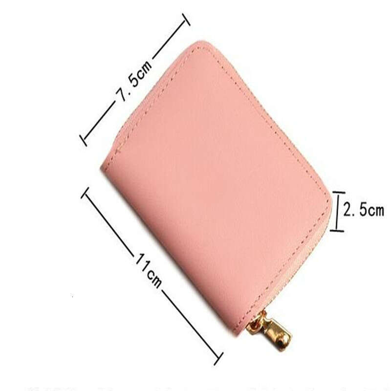 Designer Wallet Purse Card Holder Women/men Business Card Holder Wallet Case Red/black/gray/yellow/blue/purple Credit Card Holder Case 26 Bits Zipper 