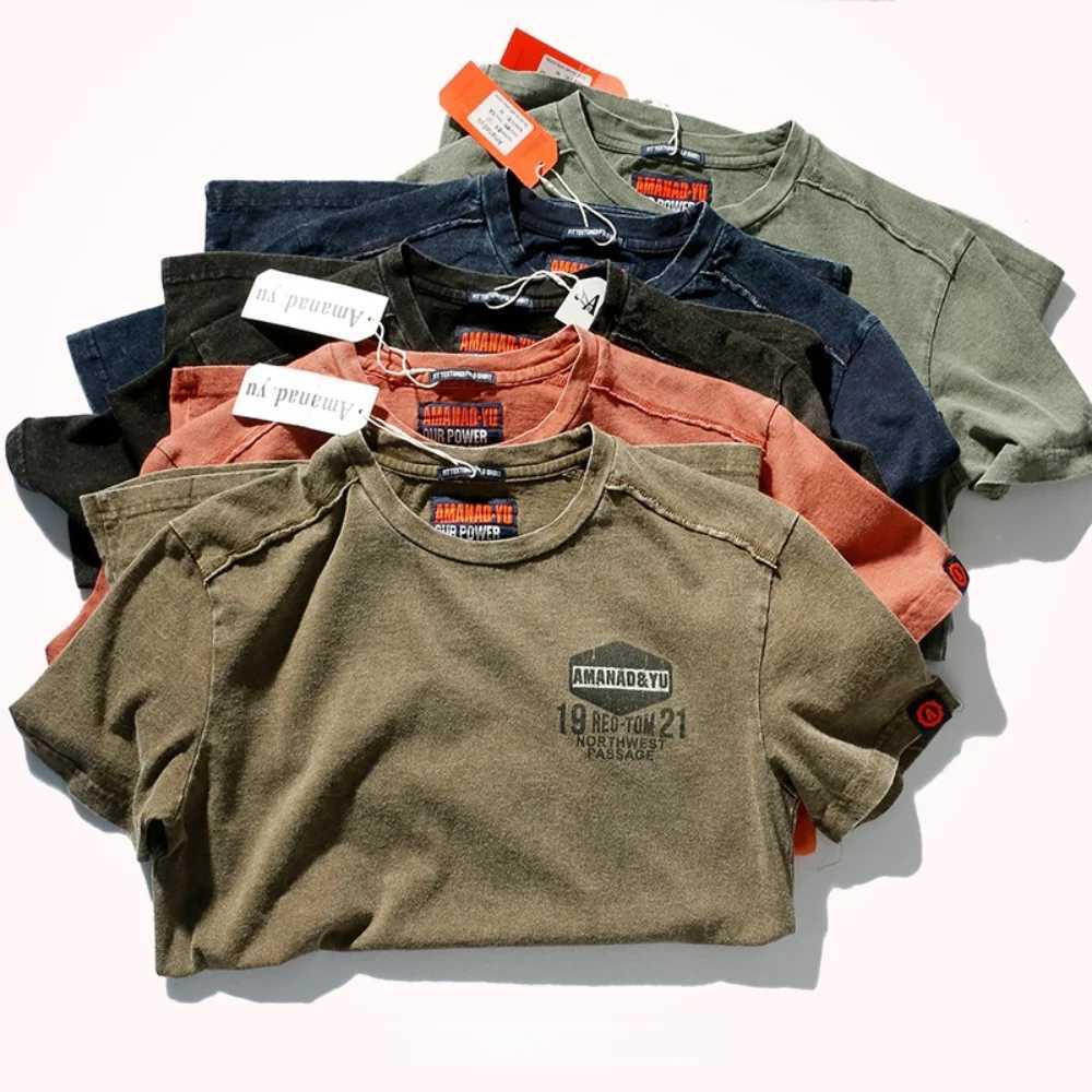 Summer New Short-Sleeved T-shirt Men s Fashionable Mid-Length round Neck Pure Cotton Tops Z240919