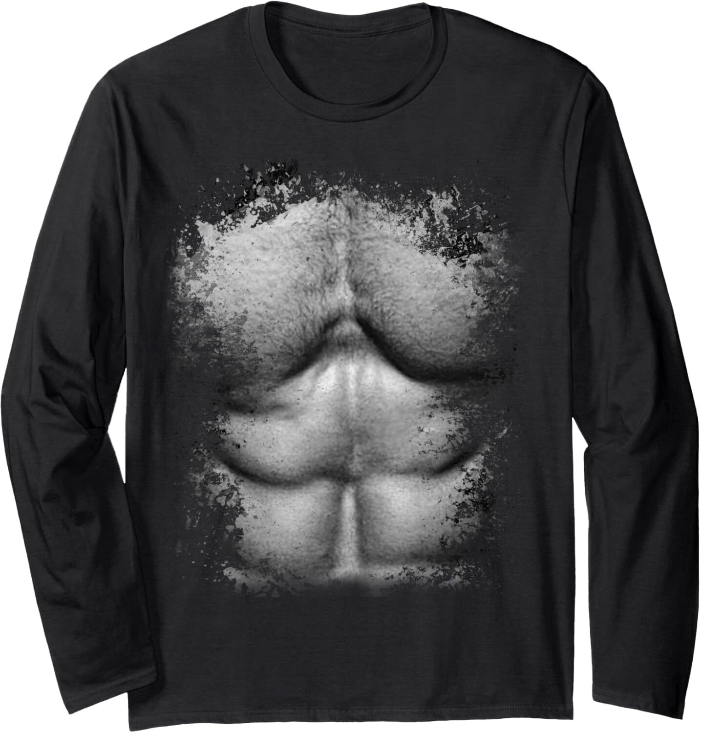 Long Sleeve Shirts for Men sweatshirt Chest And Six Pack Abs Funny Muscles Gift For Tee Streetwear Casual tops clothes fashion a2