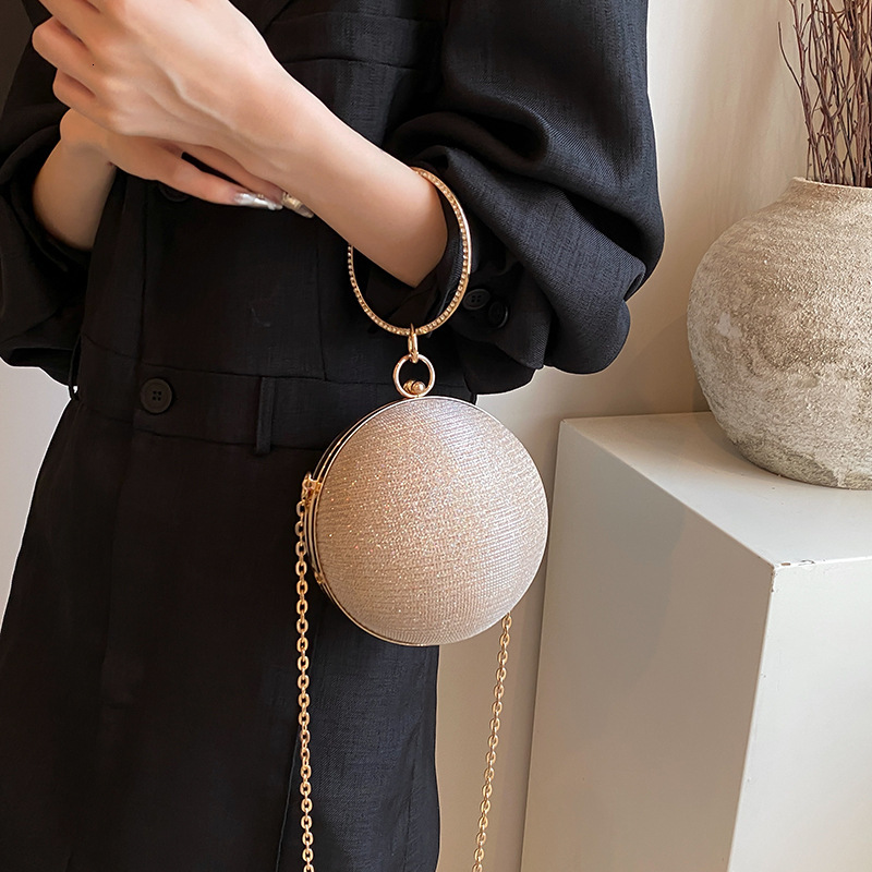 New Shoulder Personalized Design Spherical Bag 2025 Fashionable Handheld Small Round Stylish And Beautiful Crossbody Bag For Women's Mouth Red En