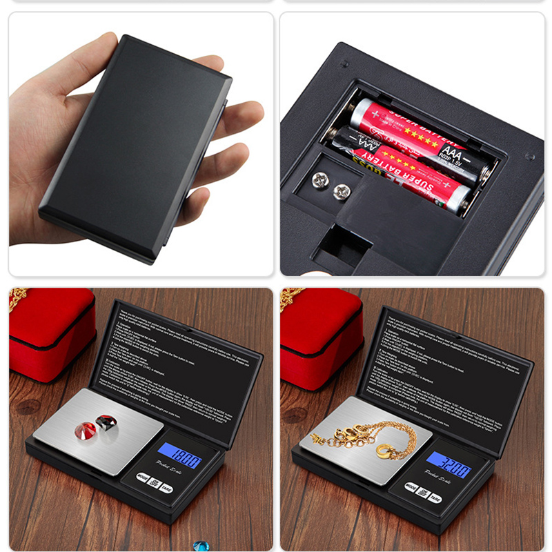 Mini Pocket Digital Scale Silver Weighing Scales Coin Gold Diamond Jewelry Weigh Balance Measurement 500g/0.01G