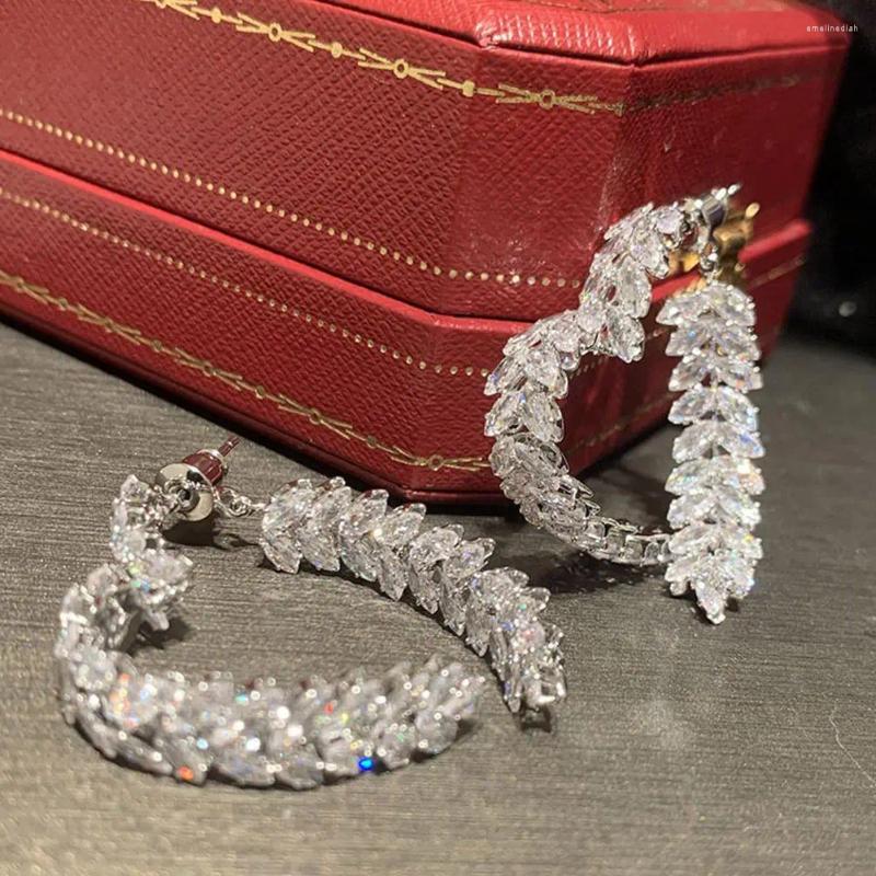 Earrings Wheat Stud Zircon Hoops Korean Design | Charm Jewelry 4