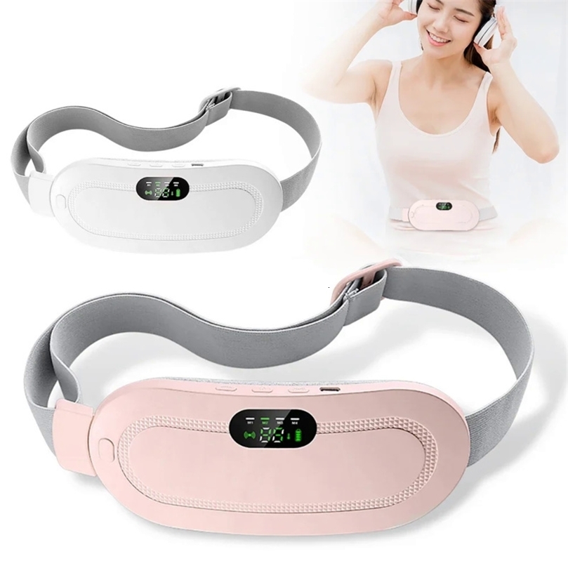 Mens heating pad abdominal massager intelligent warming belt vibration massage device relieves pain ww 240919
