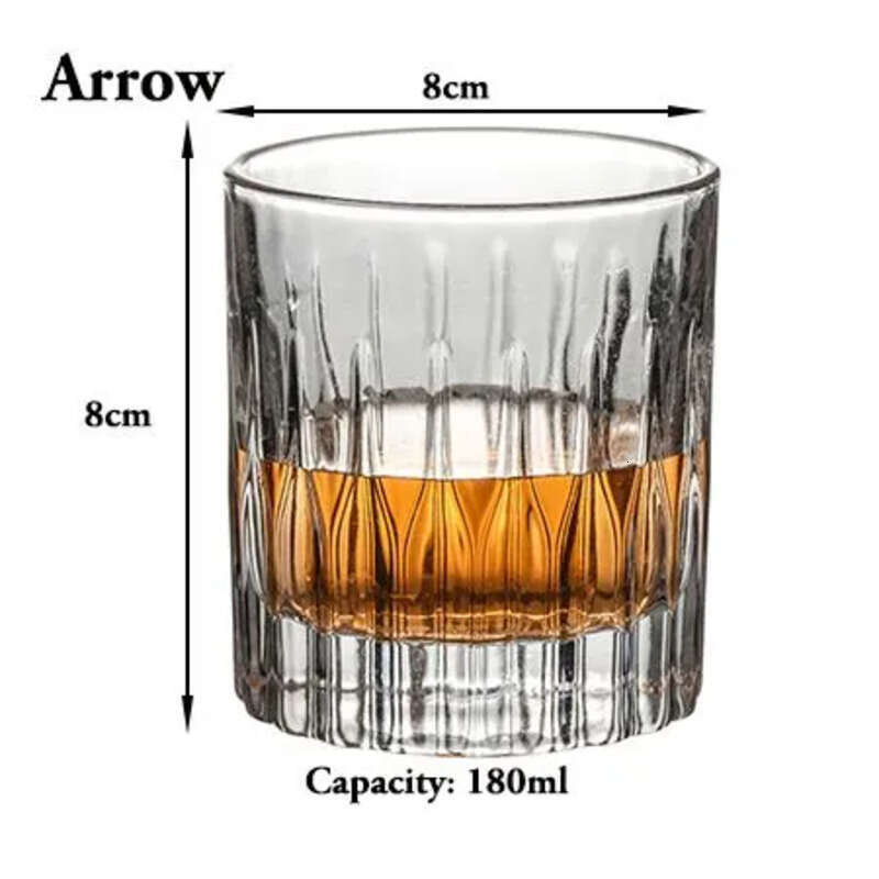 Crystal Whiskey Glasses Glass Wine Old-Fashioned Whisky Brandy Tail Perfect Gift For Couples Beer Rum Style Glassware 11.28 ware