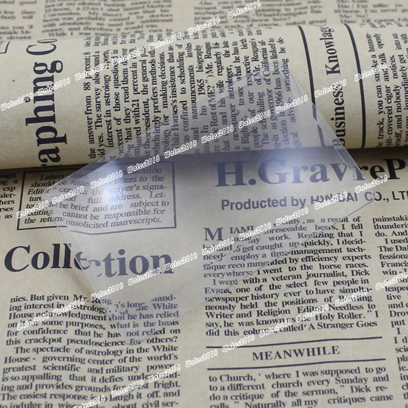 Mini Magnifying Glass Credit Card Reading Magnifying Glass Portable Plastic Business Card 85x55MM