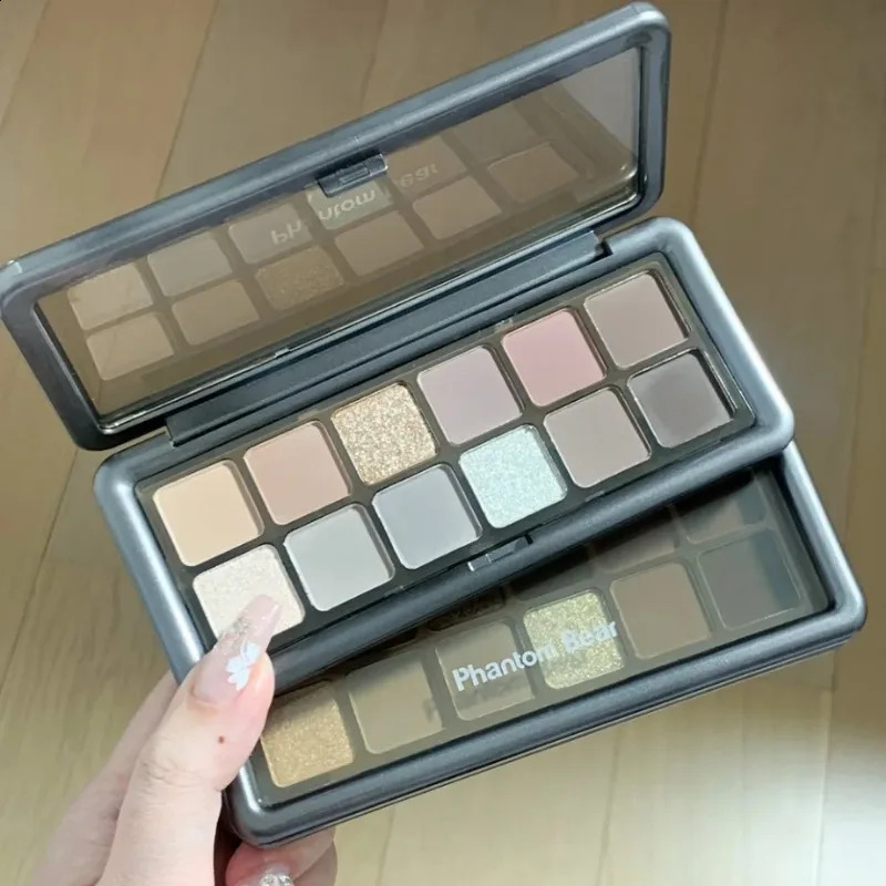 Pearl Low Saturation Eyeshadow Palette Matte Grey Pink Glitter Eye Pigment Lasting Waterproof Eye Shadow Korean Makeup Cosmetics 240914