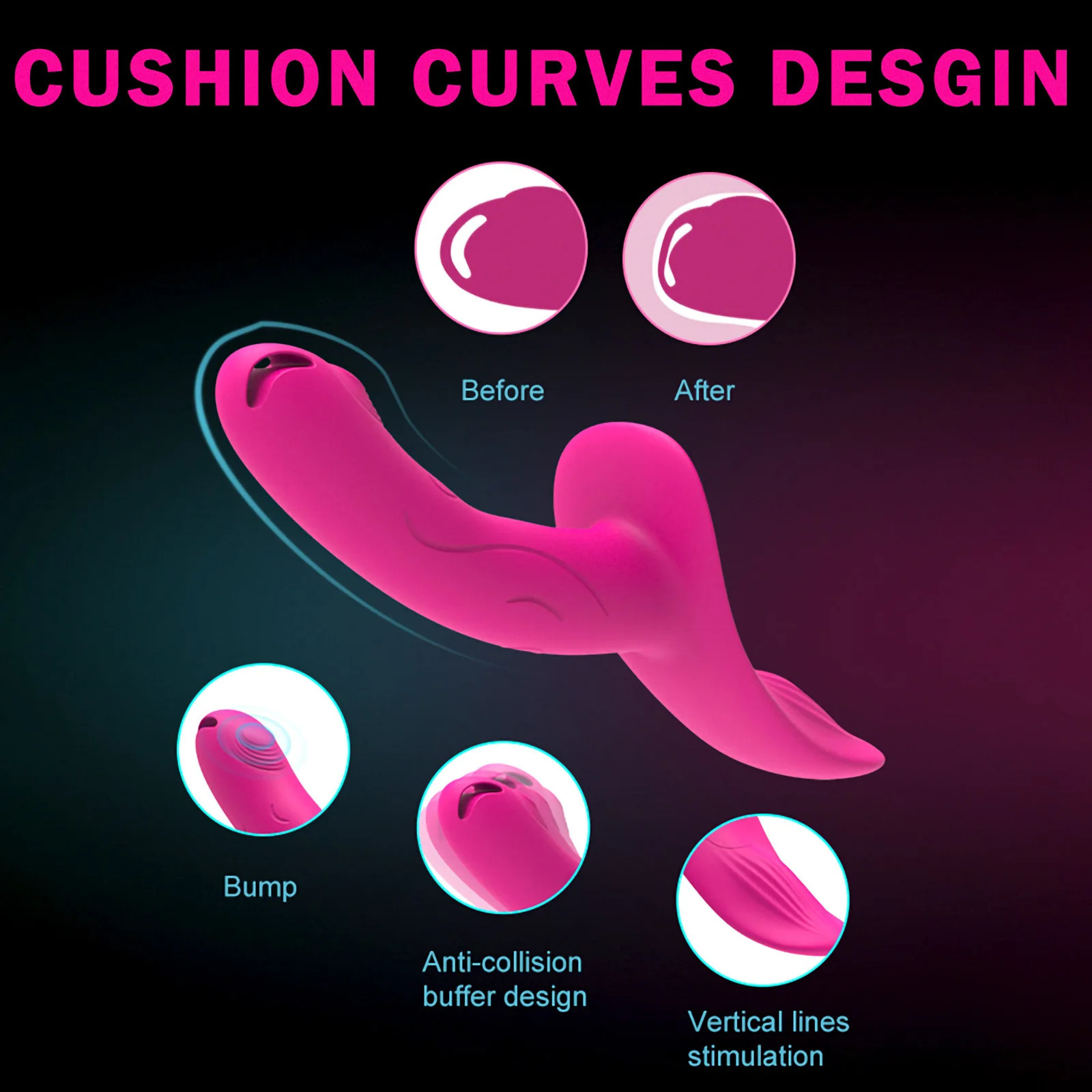 7speed wearable dual vibrator suitable for women lesbian couples USB charging strapless dildo adult sex toys 240914