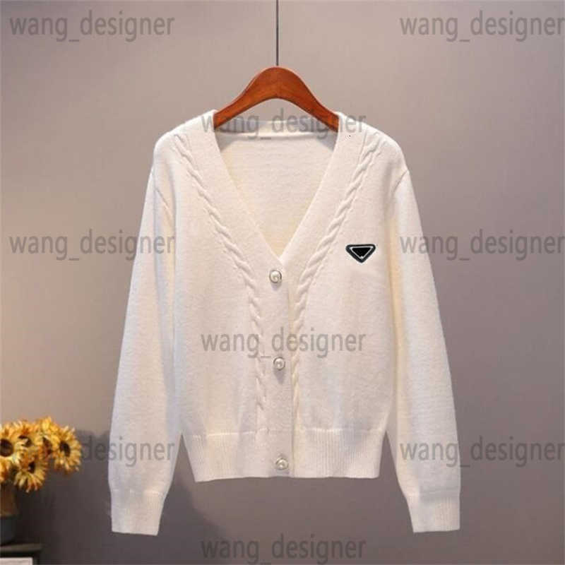 Women's Sweaters Designer New Luxury Sweaters Autumn/winter Style Fashion Embroidery V-neck Knitted Cardigan Coat Knitwear Size S-XL PVL3