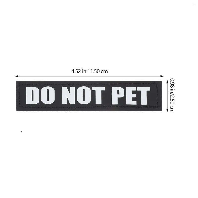 Pairs Dog Harness Collars 2 With Reusable Stickers Tank Tops Patches For Decor Free Removable Tag Reflective
