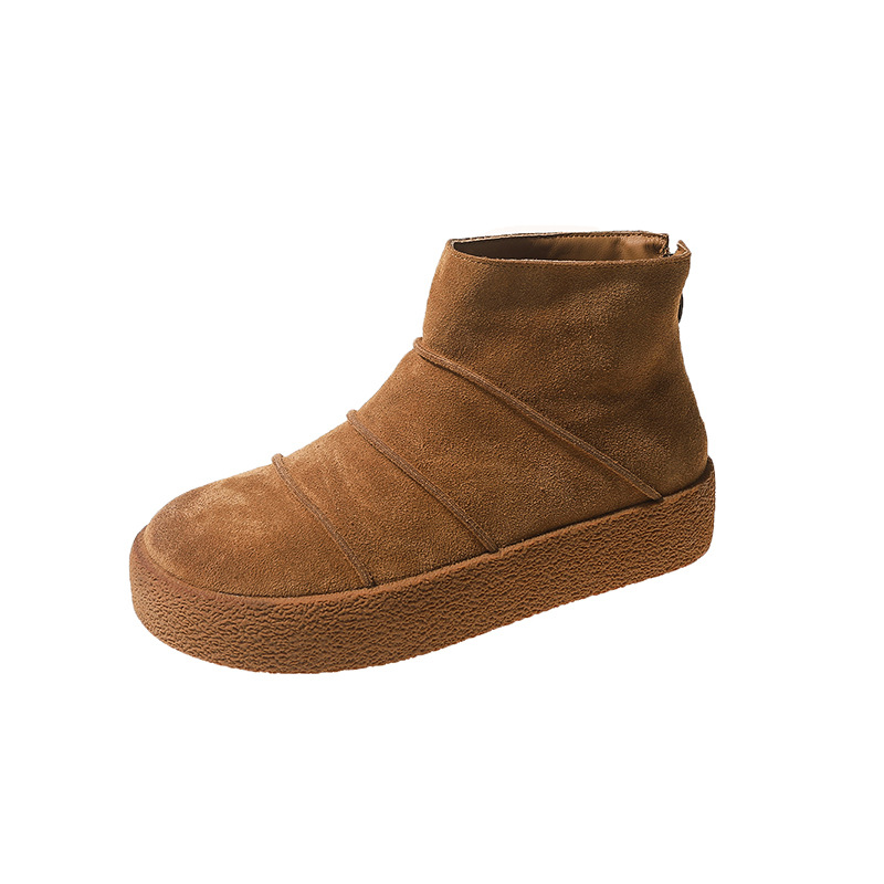 Women Boots Fashion Simple Design Cute Style Plus Size Soft Sole High Top Winter Trendy Free shipping