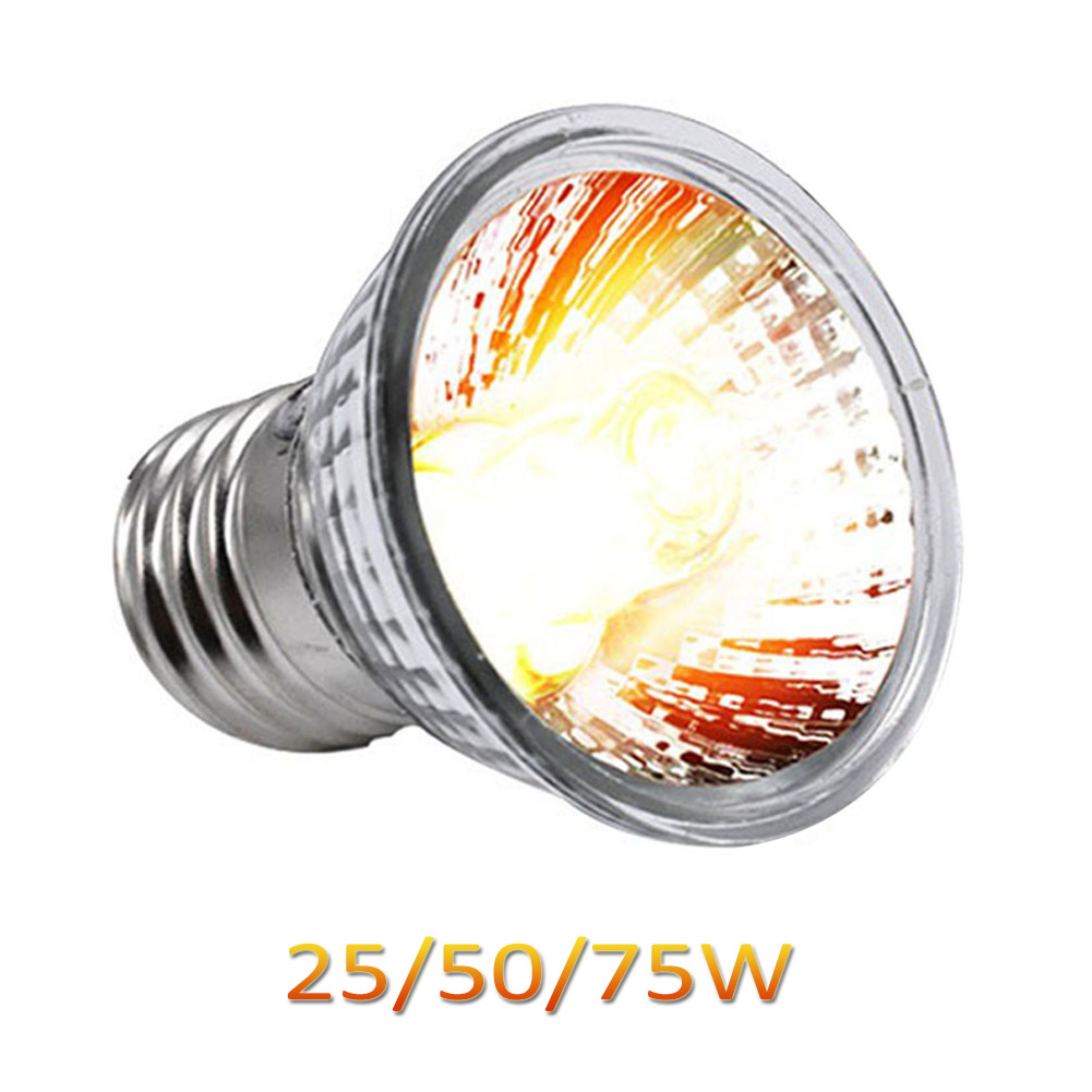 Micro Sun UVA UVB Reptile Heating Light Bulb Snake Turtle Pet Full Spectrum Basking UV Light Bulbs Heating Light 25/50/75W,1pcs