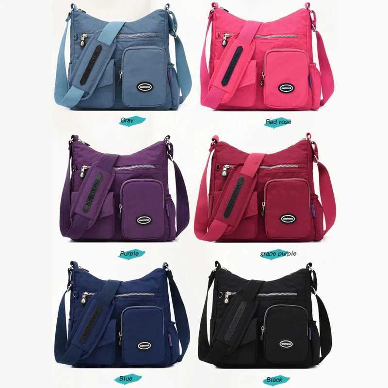 Fashion High Quality Handbag Female CrossBody Bag Women Shoulder Bag Ladies Messenger Bag Nylon Waterproof Lady Purse Z240919