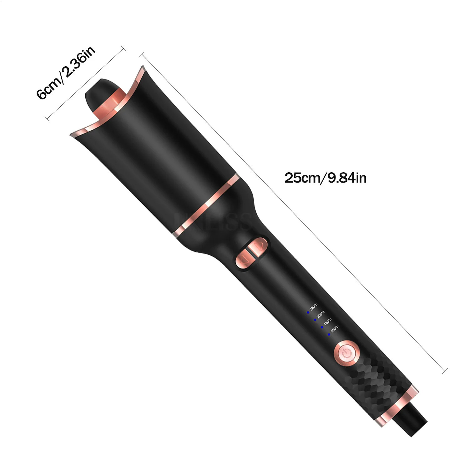 Easy Use Automatic Curler 34W Electric Curler Iron Quick Heating Ceramic Rotating Air Curler Rod Curler 240918