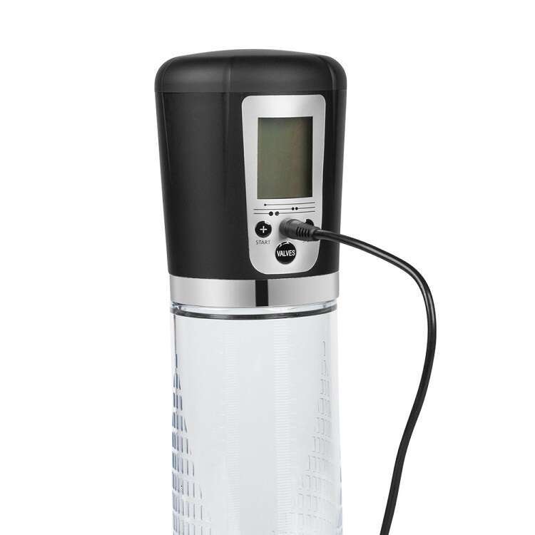 LCD display pumping pressure male sex penis enlarger vacuum pump