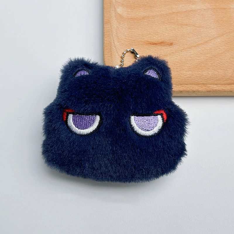 Cartoon Cat Squeak Keychain Pendant Cute Plush Doll Toy Kawaii Soft Stuffed Bag Charms Decorations For Couple Friends GiftX240919