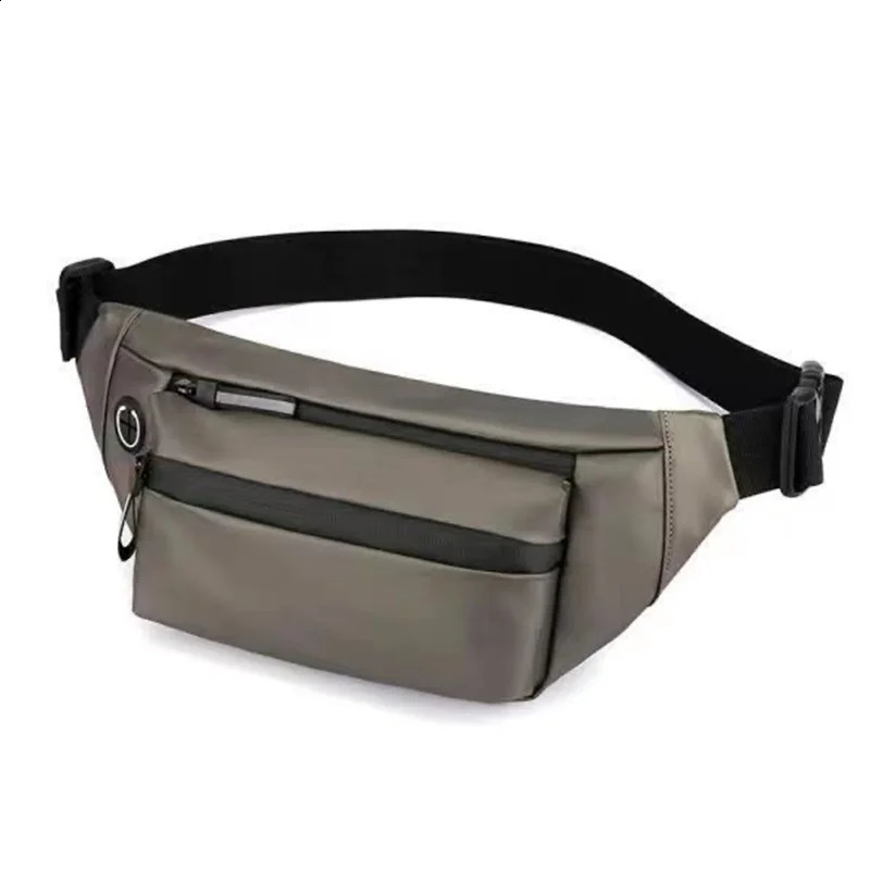 Mens solid color Fanny bag fashion trend casual outdoor chest ten font horse riding Oxford fabric wearresistant 240919