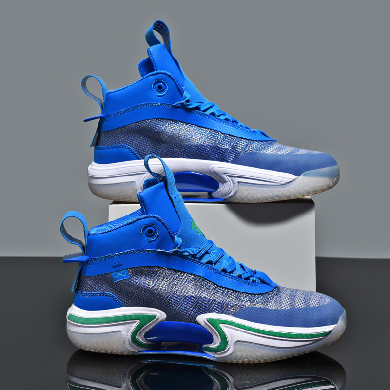 Mid Cut Red Practical Breathable Basketball Shoes for Men's High-quality Game Specific Basketball Boots Non-Slip Sneakers