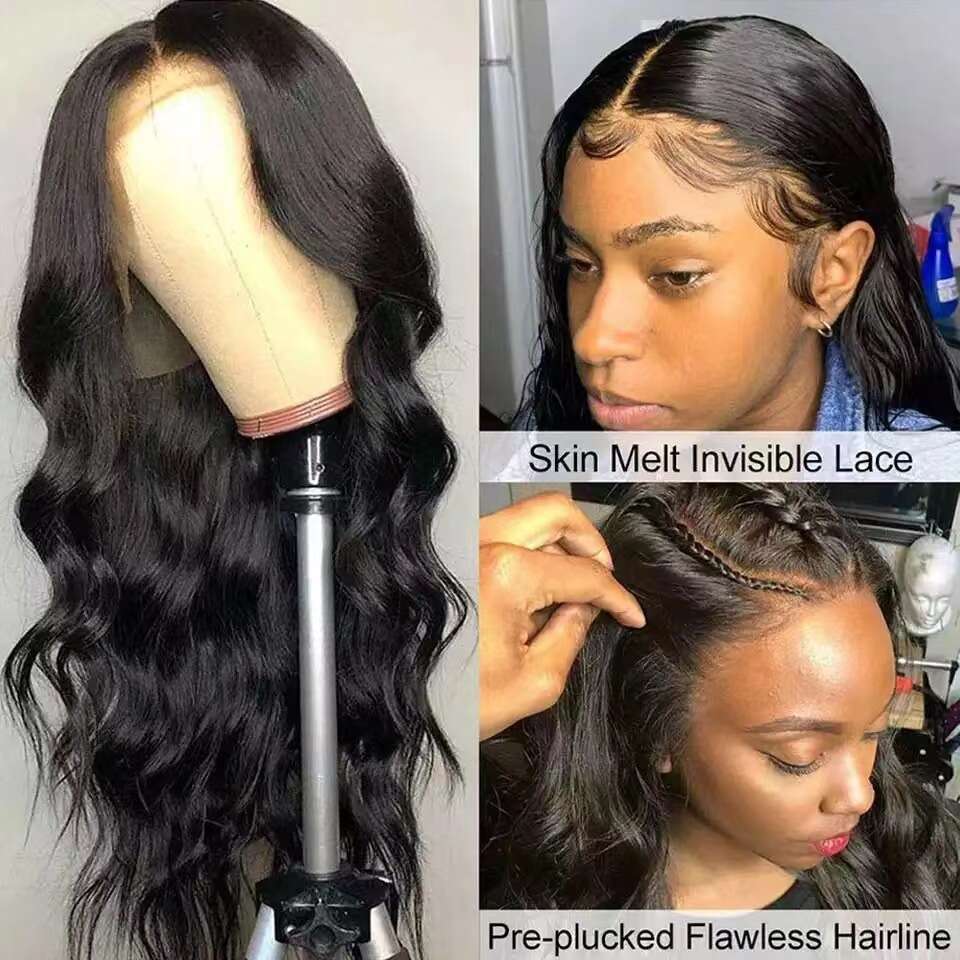 New lace South African wig, women's long curly hair, big wavy wig