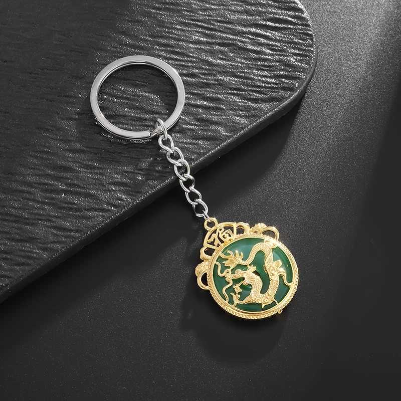 Fashionable Ethnic Style Zodiac Dragon Animal Pendant Keychain for Men and Women Fashionable Wealth and Treasure JewelryX240919