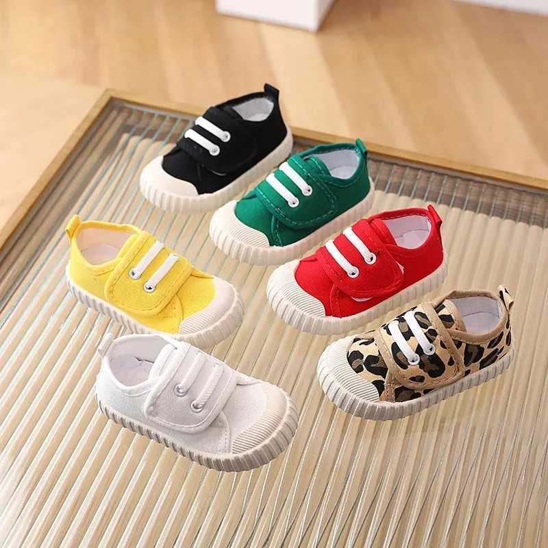 Children Canvas Shoes New Fashion Classic Soft Comfortable Boys Sneakers Girls Casual Shoes Children Skate Shoes Leopard Pattern M240920