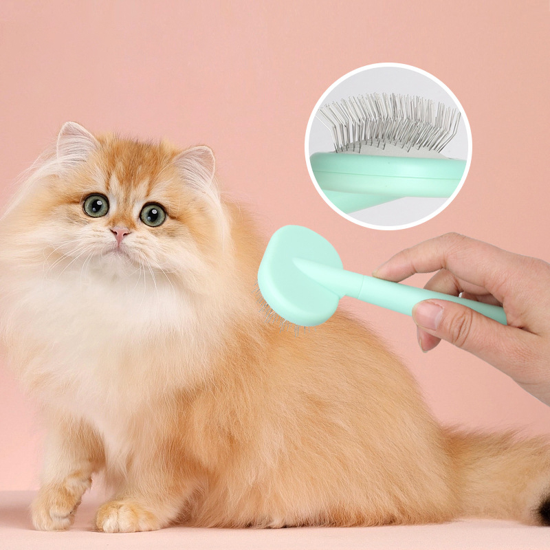 5-piece set of pet grooming products Pet double-sided detangling comb large dog and cat hair comb Nail Clipper Flea Comb