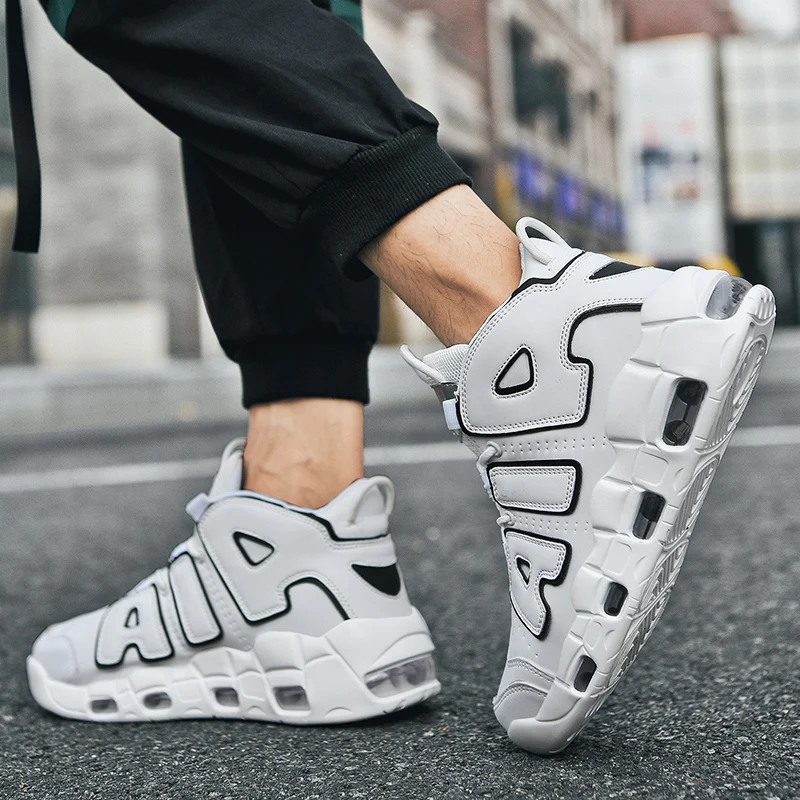 Basket Homme 2024 Men Basketball Shoes Outdoor Sports Shoes High-quality Fitness Leather Anti Slip Sports Shoes Plus Size 38-47