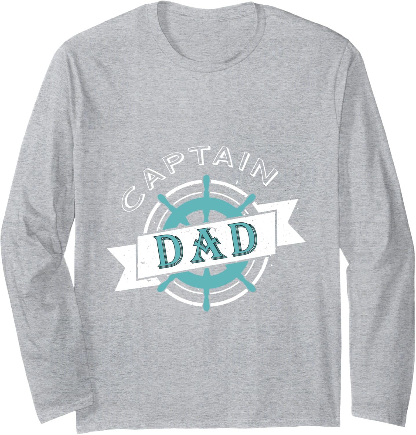 Long Sleeve Shirts for Men sweatshirt Captain Dad Funny Fathers Day Boat Ship Sailor Long Sleeve Tee Streetwear Casual tops clothes