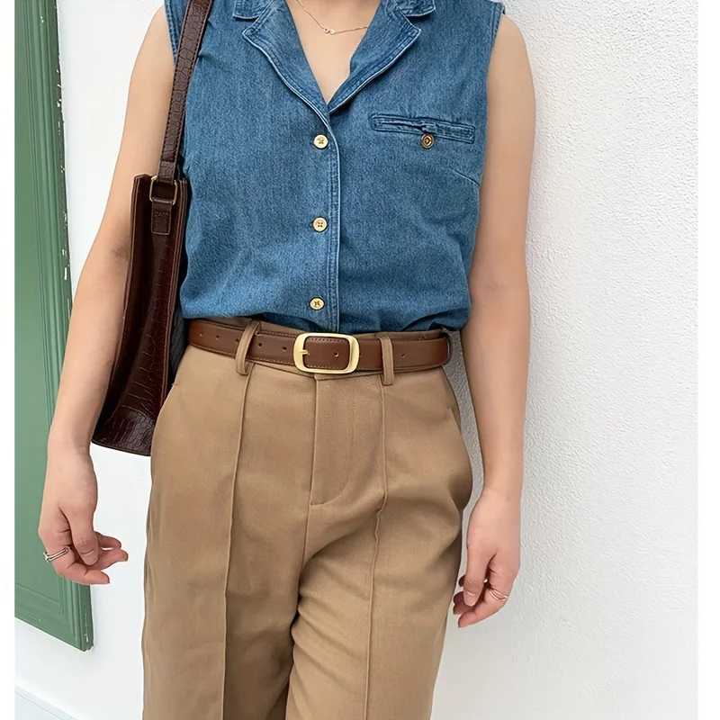Womens Jeans Belt Womens Belt Alloy Metal Pin Buckle Fashion Belt W240920