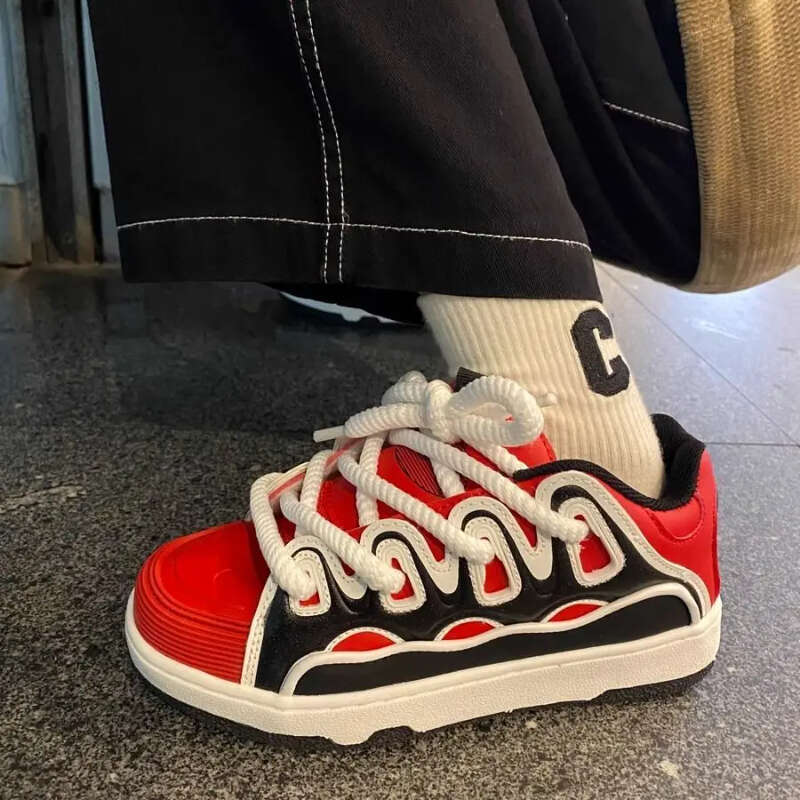Men Women Plus Size 41 42 Women's Casual Fashion Chunky Sneakers Woman Thick Sole Retro Sport Bread Shoes