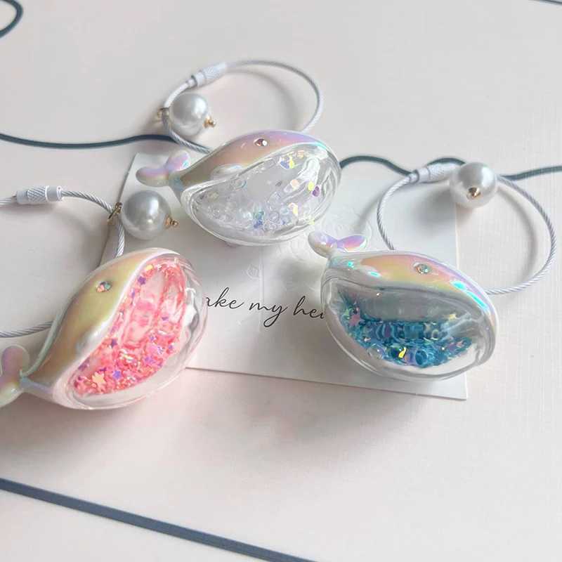 Funny Dolphin Keychain Blue Whale Keyring For Car Keys Kawaii Whale House Pendant Keyring Girls Handbag Key Chains Jewelry GiftsX240919