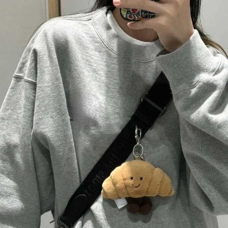 Kawaii Bread Plush Pendant Toy Creative Croissants Roll Bread Plush Doll Keychain Decorative Backpack Pendant GiftXJ250319