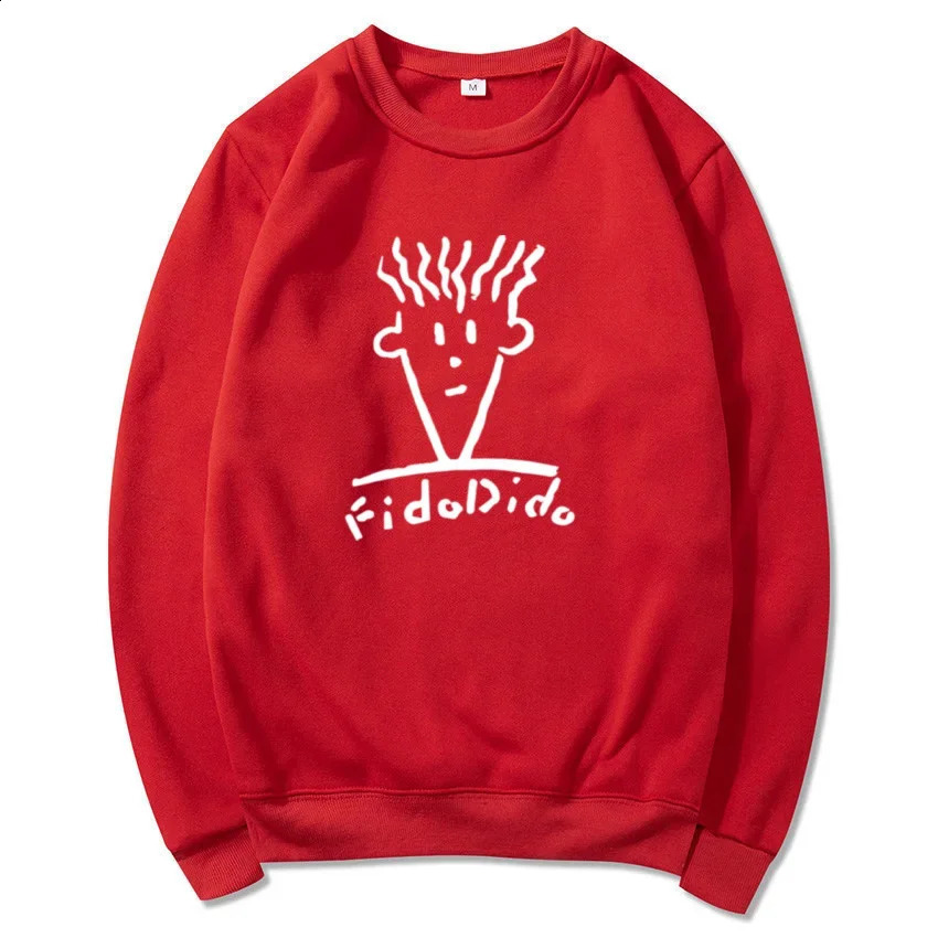 Autumn and Winter Casual Fashion Round Neck Sweatshirt Printed Streetwear Mens Fido Dido Drink Clothes 240918