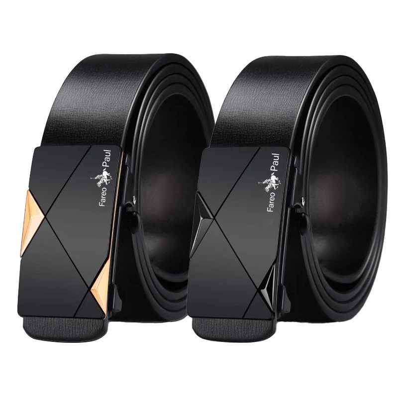 Mens Business Belt Alloy Automatic Buckle Belt Luxury Casual Belt High Quality PU Leather Jeans Belt W240920