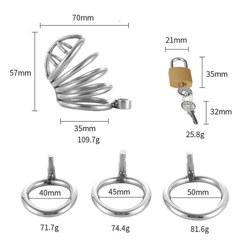 Stainless steel Male Chastity Device metal Cock Cage Sex Toys Male Chastity Cage