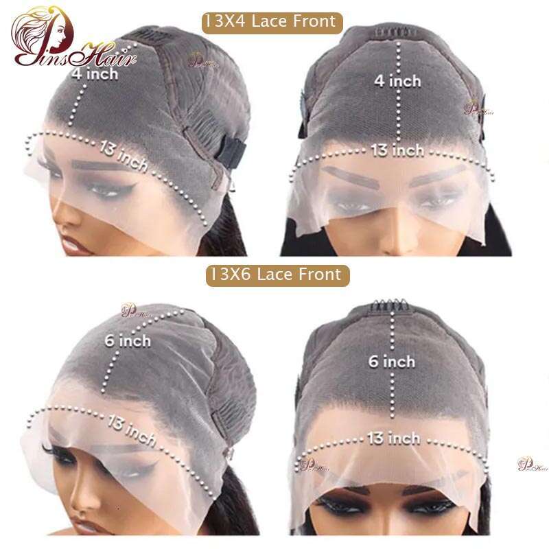 13x4 13x6 Front 100% Body Wave Transparent Frontal Wigs Human Full Lace Closure Brazilian Hair