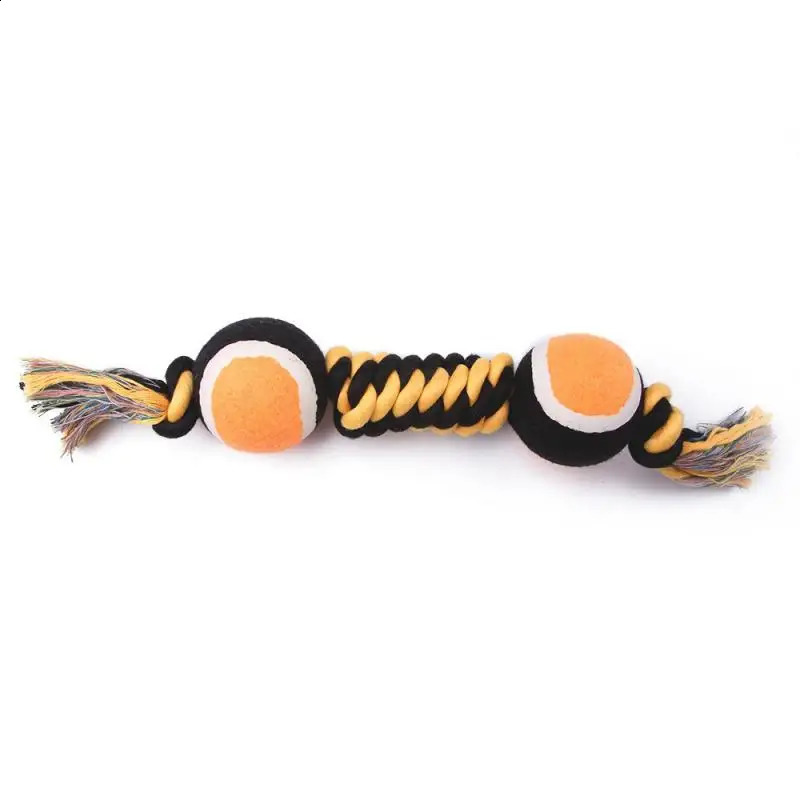 Colorful cotton rope cleaning teeth cleaning durable interactive game dog cleaning teeth toys dog toys chew 240914