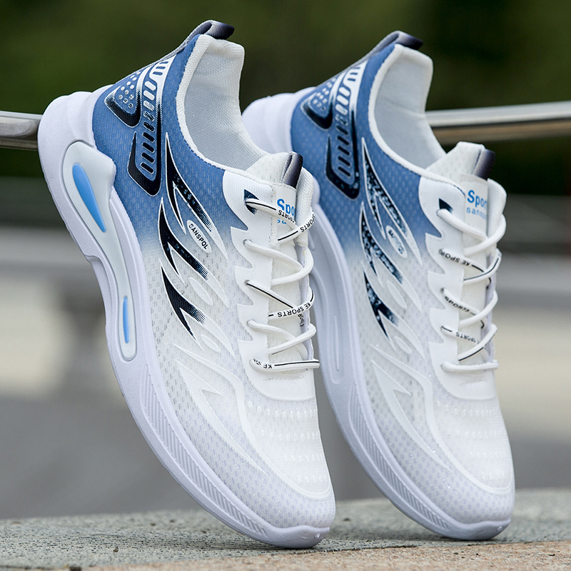 Men's casual breathable shoes, fashionable walking mesh shoes, ultra light sports shoes, casual anti slip sports basketballshoes