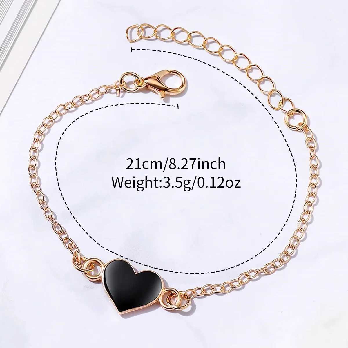 2 Piece Set Fashion Rhinestone Womens Watch Heart Shape Bracelet Set Casual Leather Quartz WristwatchX240920