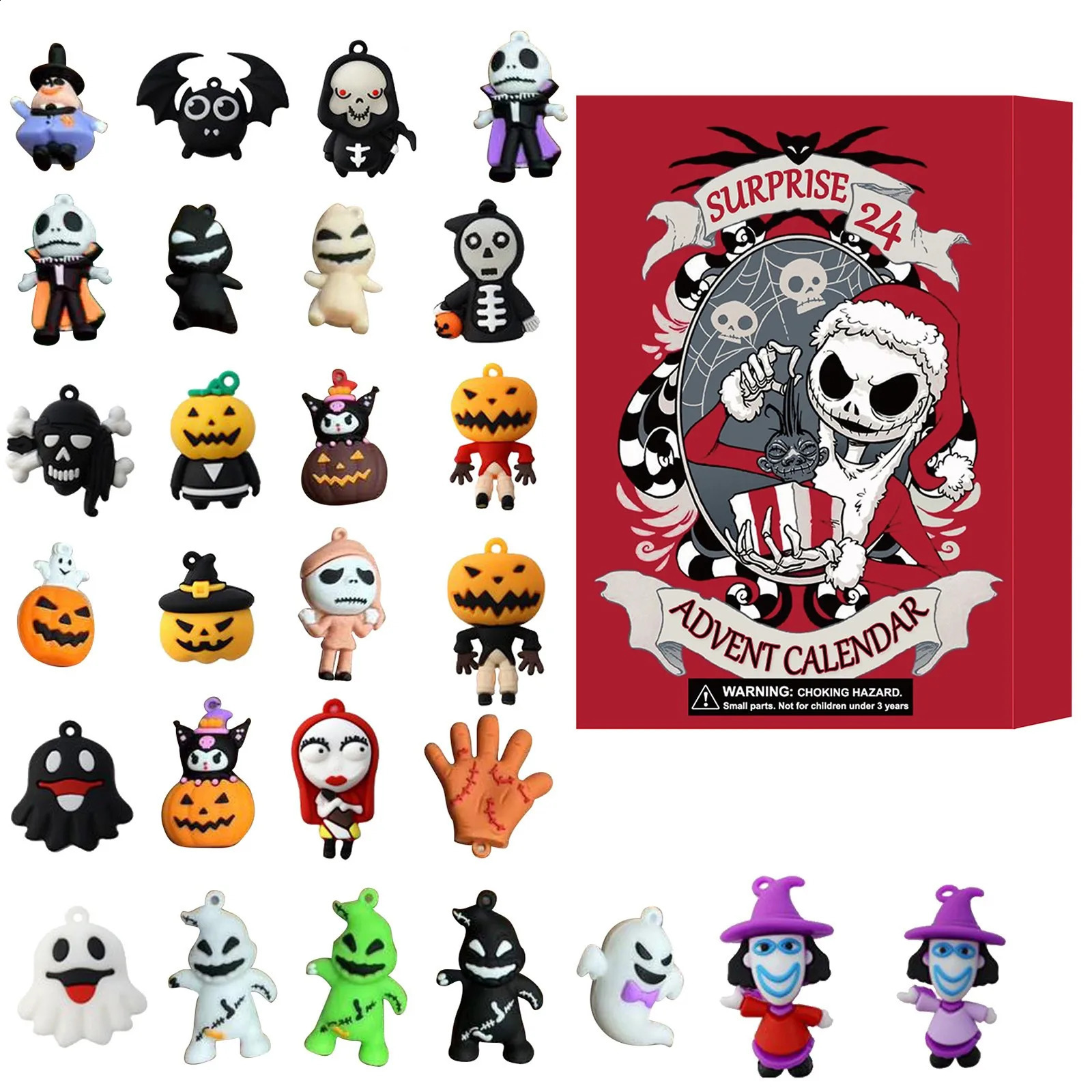 Fashion Blind Box Halloween Countdown Hole Fun Halloween Horror Box Gift 240914