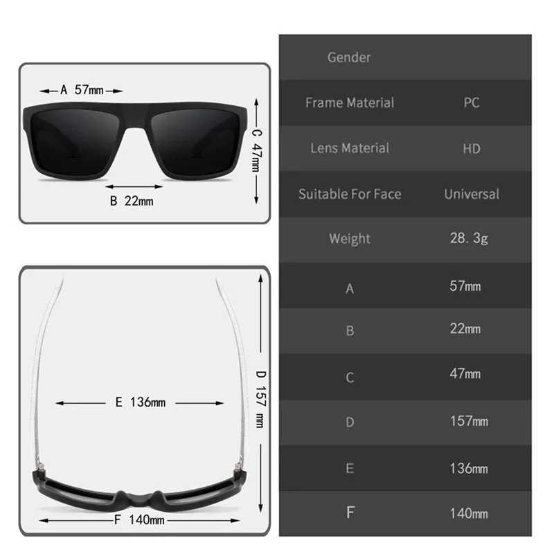 Men Polarized Sunglasses Vintage Retro Uv Protection Driver Goggles Sports Glasses Luxury Square Driving Fishing Goggles OculosX240920