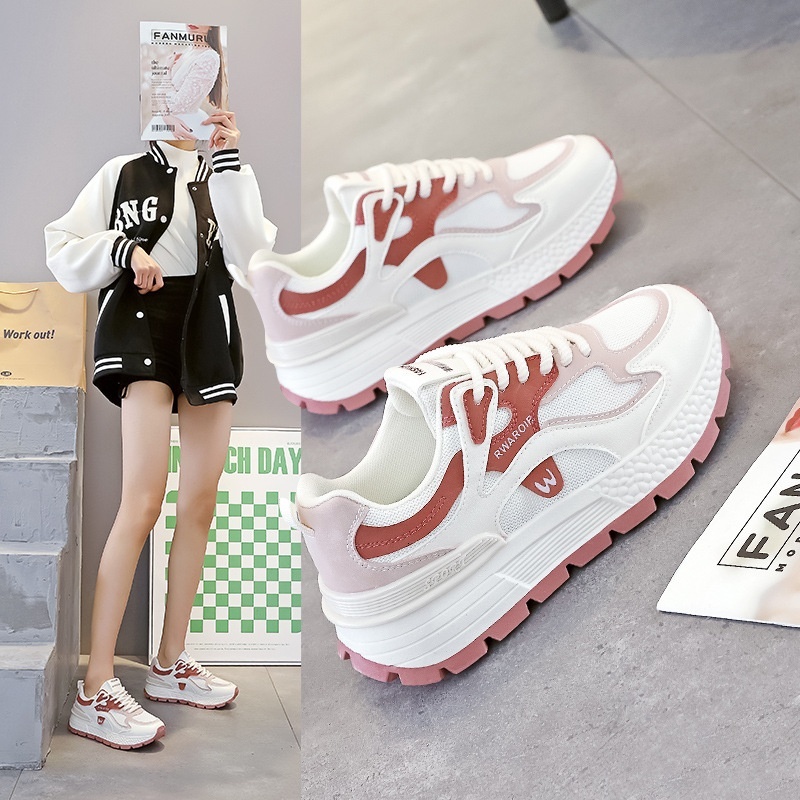 Showy Feet Little Dad for Women 2024 Spring New Explosive Street Increase Versatile Casual Sports Forrest Gump Shoes AD8802-1
