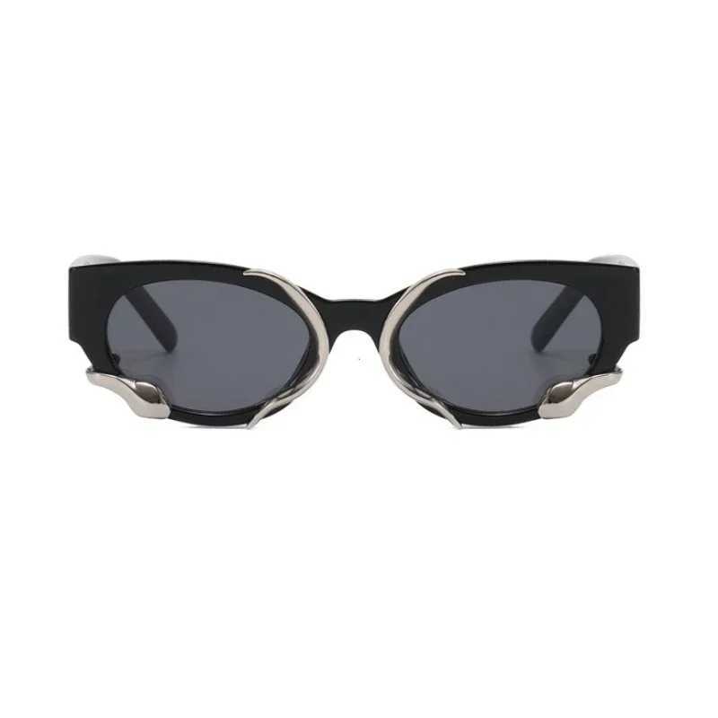 New Y2k Sunglasses with Snakes Fashion Vintage Oval Women Shades Eyewear Retro Luxury Brand Design UV400 Sun GlassesX240920