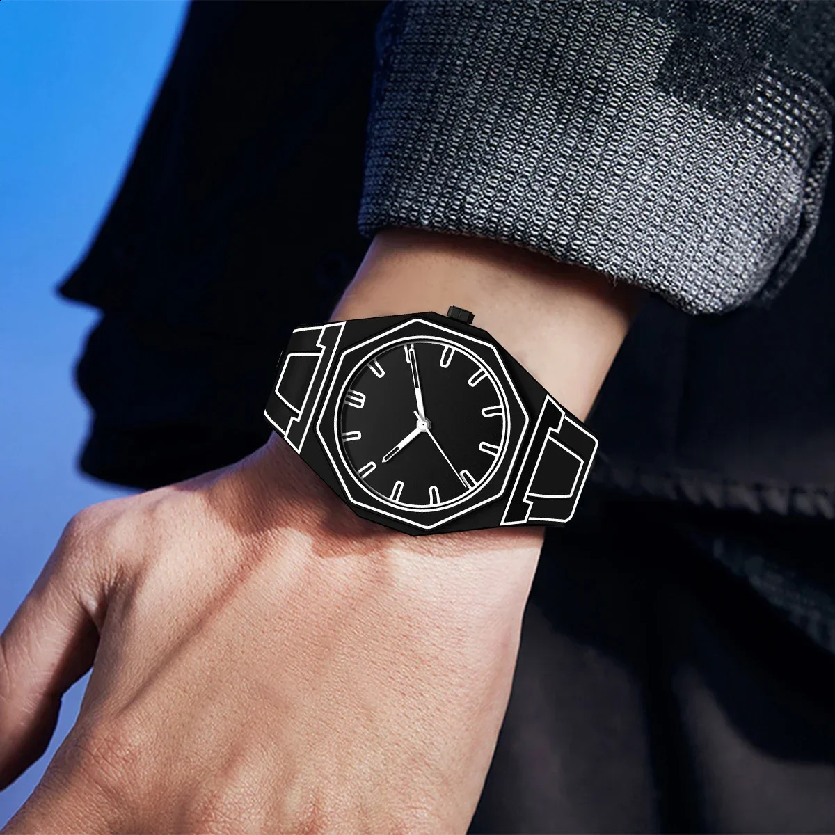 Sketching Watches Modern Minimalist Creative Sports and Leisure Watch Creative Waterproof Watch 240909
