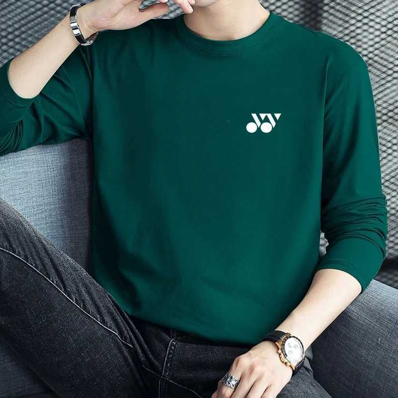 2024 HEAD Brand New Mens T-Shirts Long Sleeve Slim Men T-Shirt Young Man Pure Color Tops Tees Shirt O-Neck For Male Boys TshirtX240919