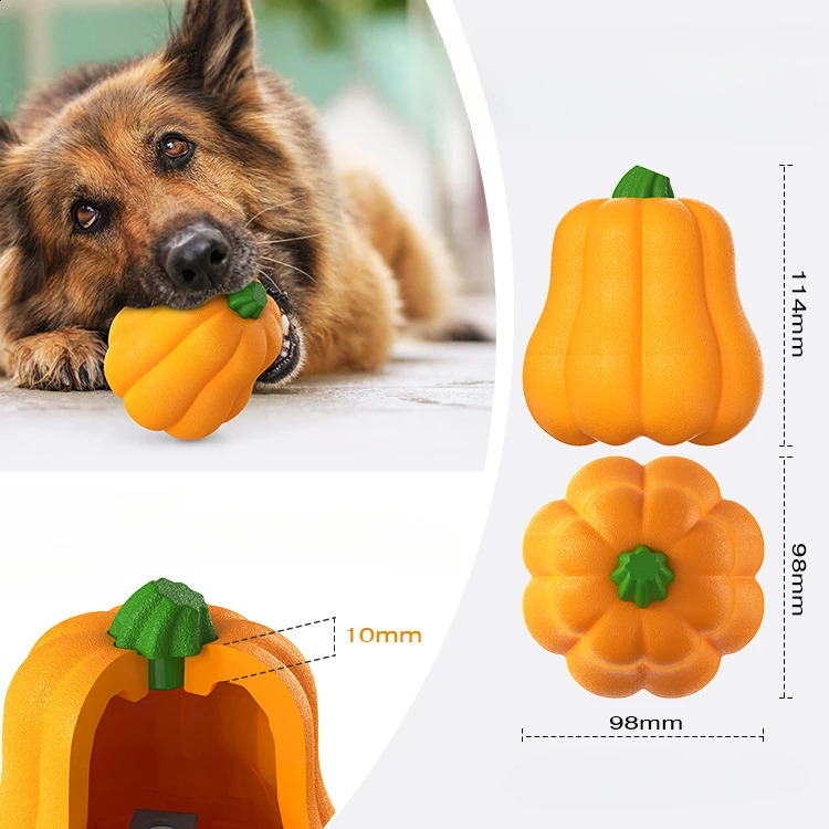 Pumpkin Tooth Balls Safe Pet Toys Bite Resistant Mole Halloween Pumpkin Dog Supplies Dog Toys Chewing Toys Vocal Sound Toys 240914