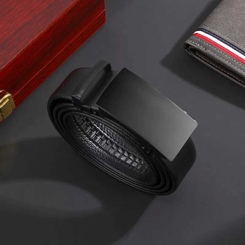 1 business belt glossy style high-quality synthetic leather with lace pattern Trouser belt W240920