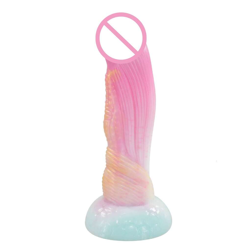 Custom adult sex toys colorful mixed color dildo realistic silicone dildo soft artificial penis for women